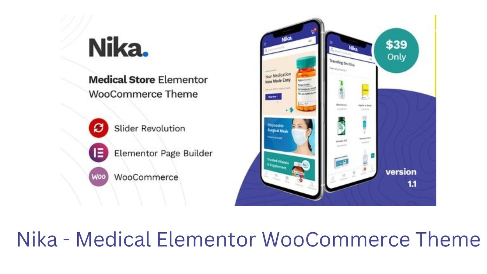 nika Nika - Medical Elementor WooCommerce Theme