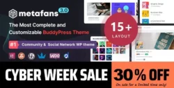 MetaFans - Community & Social Network BuddyPress Theme