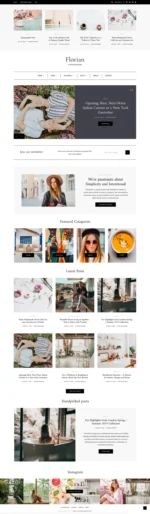 Florian - Responsive Personal WordPress Blog Theme