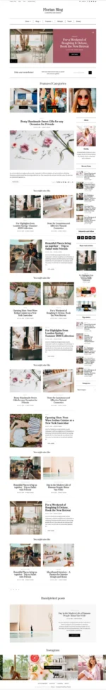 Florian - Responsive Personal WordPress Blog Theme