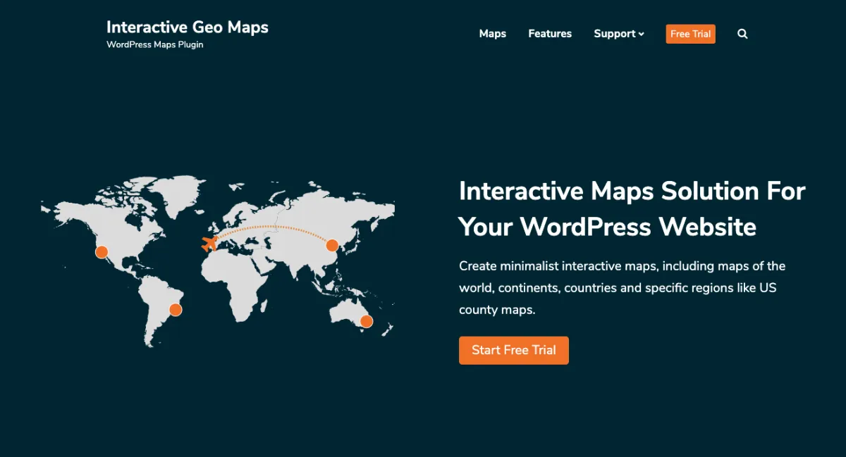 Interactive Geo Maps - WordPress Interactive Maps Plugin