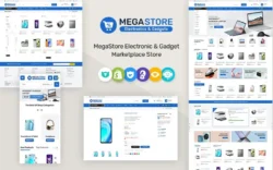 Megastore - Electronics & Gadgets Marketplace Store for Shopify OS 2.0