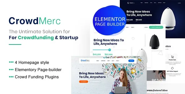 Crowdmerc - Crowdfunding Startup Fundraising WordPress Theme | Miscellaneous
