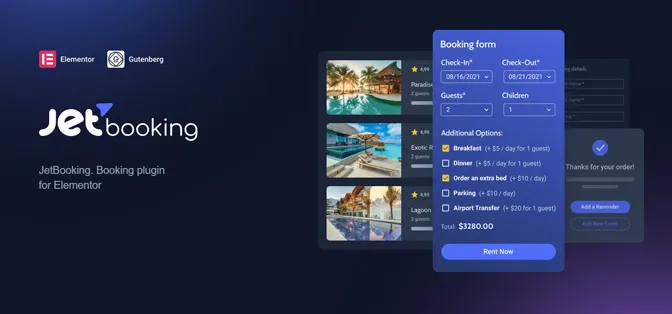JetBooking: WordPress booking plugin for Elementor and Gutenberg | Crocoblock