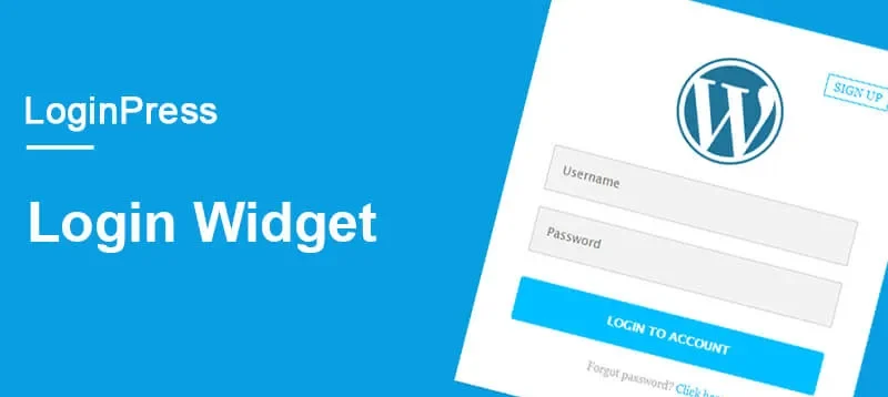 WordPress Login Widget Add-On - LoginPress