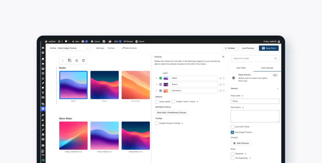 Gravity Forms Image Choices - Gravity Forms