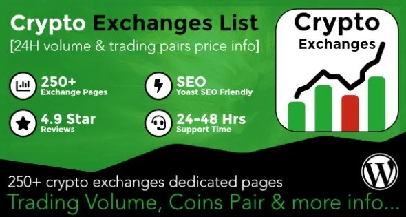 Cryptocurrency Exchanges List Pro - WordPress Plugin