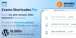 Events Shortcodes & Templates Pro Addon For The Events Calendar