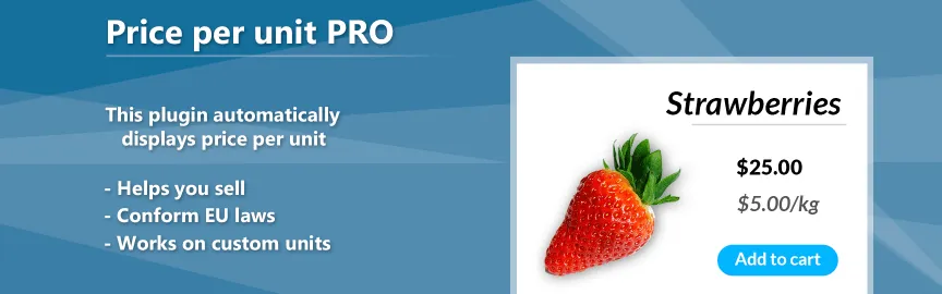 Price per Unit PRO - WooCommerce Marketplace