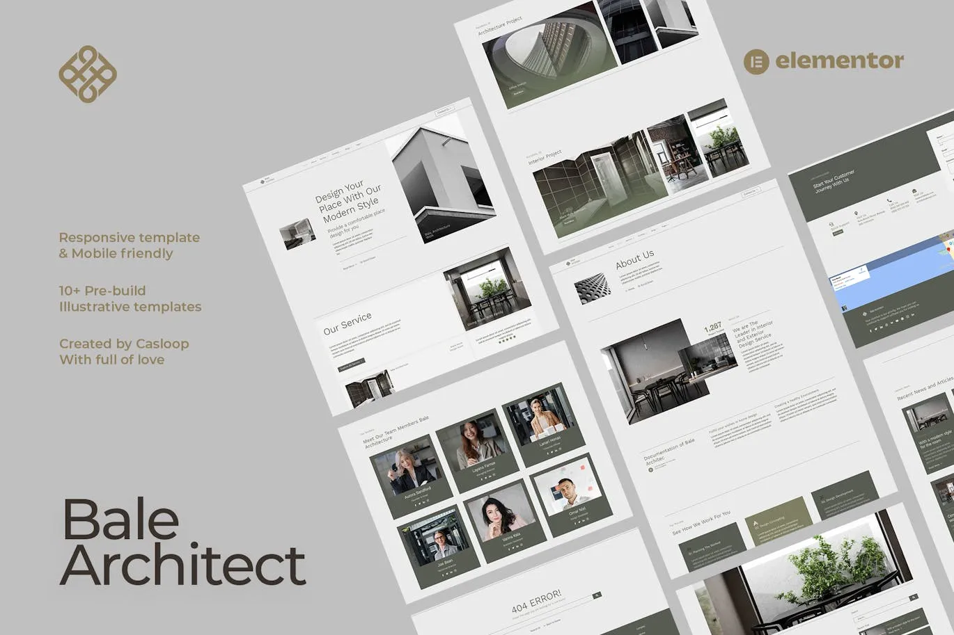 Artboard 8 Bale – Architect Elementor Template Kit