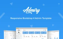 Admiry - Responsive Bootstrap 4 Dashboard Admin Template