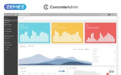 ConcreteAdmin - Clean Dashboard Admin Template